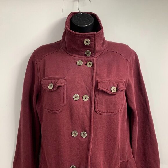 PrAna Women's Tori Double Breasted High Collar Military Style Jacket Size M - Picture 6 of 13